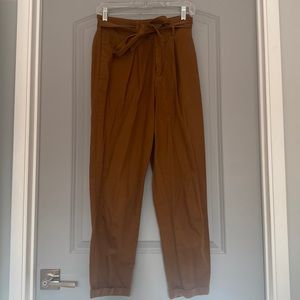 Free People- Brown High Waisted Trousers